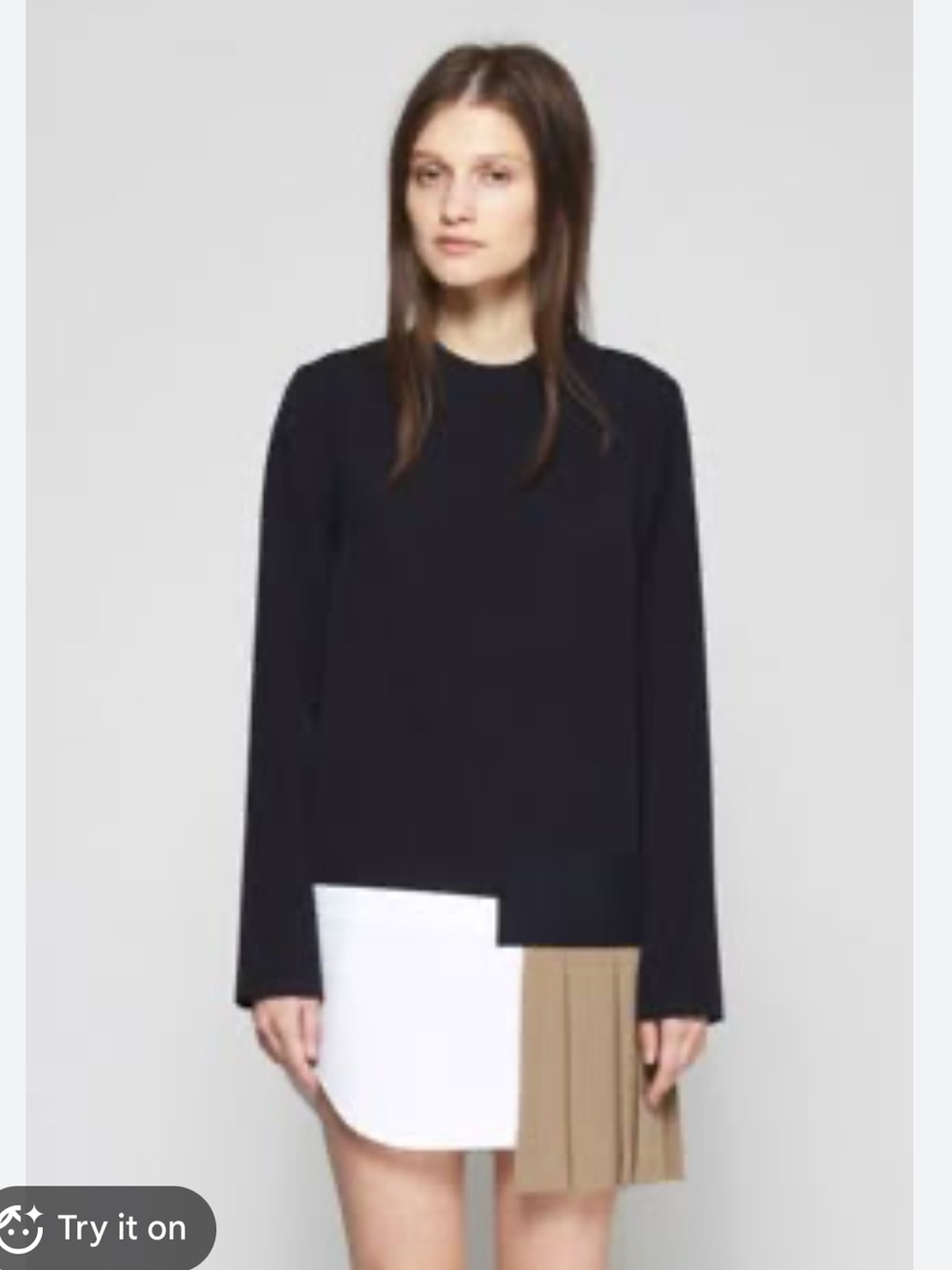 Jacquemus Navy & Multicolour L'Enfant Asymmetrical Dress - Picture 3 of 9